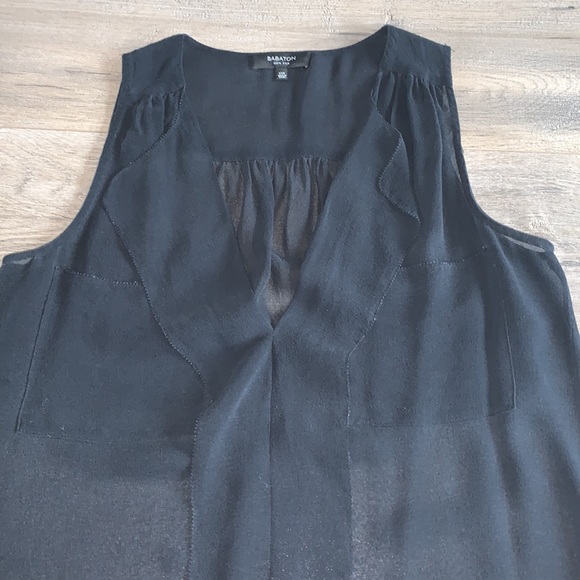 Babaton Black Silk Tank XXS/XS/Small - Picture 3 of 6